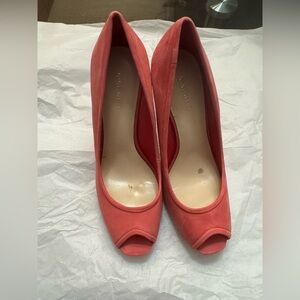 Nine West Women's Pink Peep Toe Heels